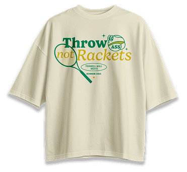 Jersey T-Shirt with Logo — Throw Glass, Not Rackets